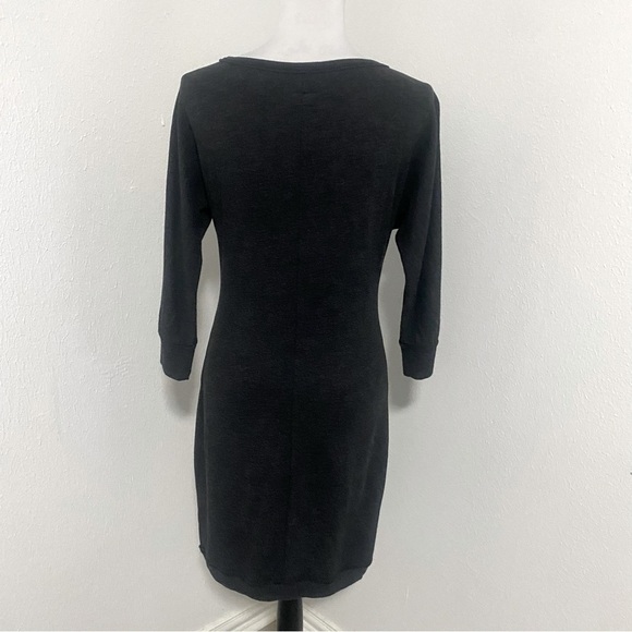 Converse One Star Women’s Tunic Sweatshirt Dress Charcoal Gray Size XS Y2K EUC - Picture 4 of 8